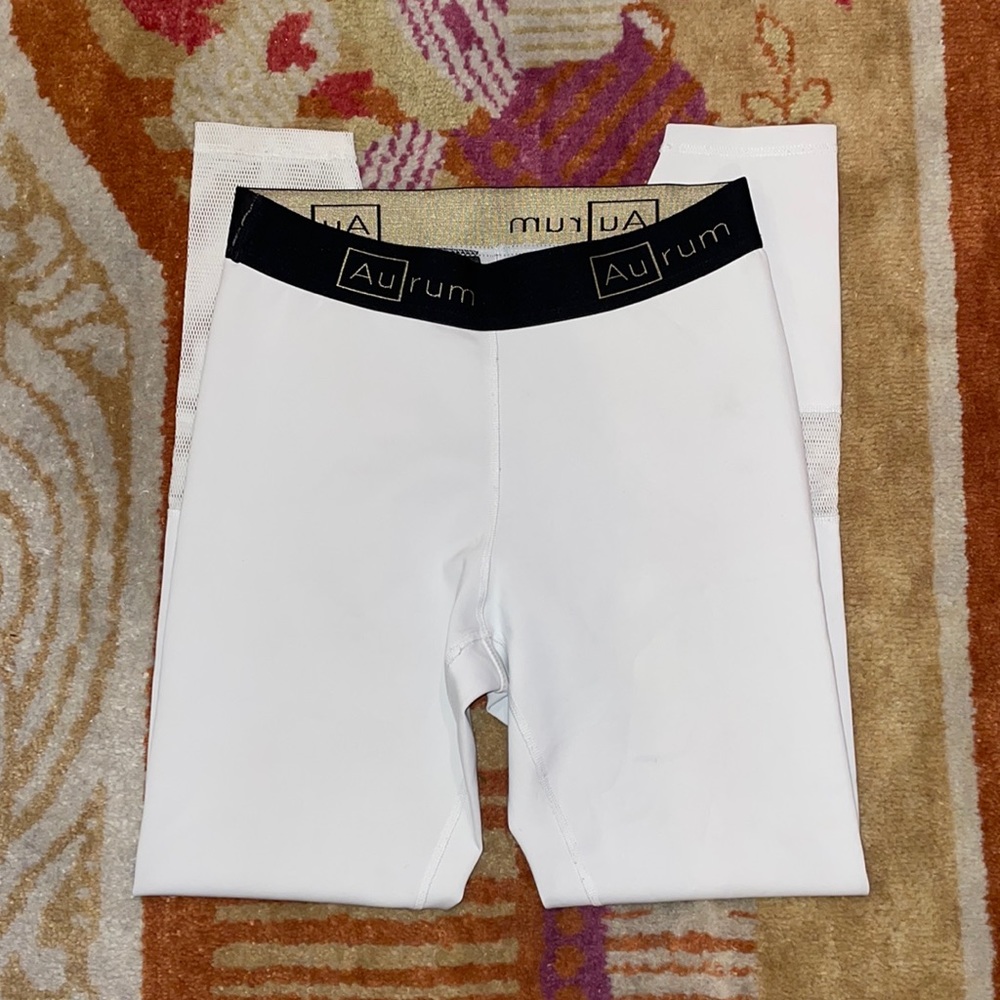 Aurum Fierce Leggings in White SZ S VGUC